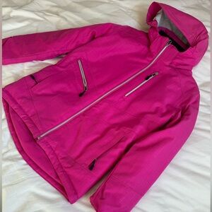 Boulder gear pink ski/snow jacket with hood